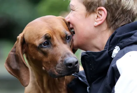 Marion mit Ridgeback